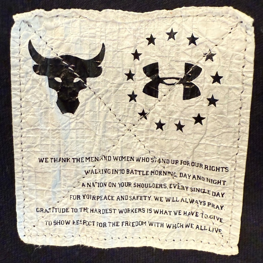 Under Armour Project Rock Bull Camo Graphic T-Shirt Black Mens Large - Picture 5 of 5